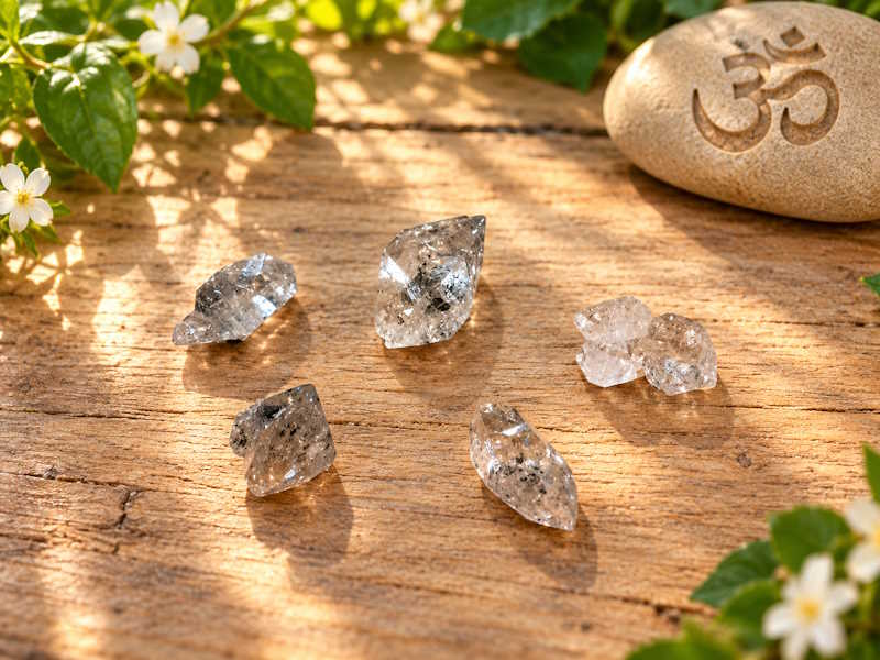 Cuarzo Diamante Herkimer 2 a 3 cm aprox
